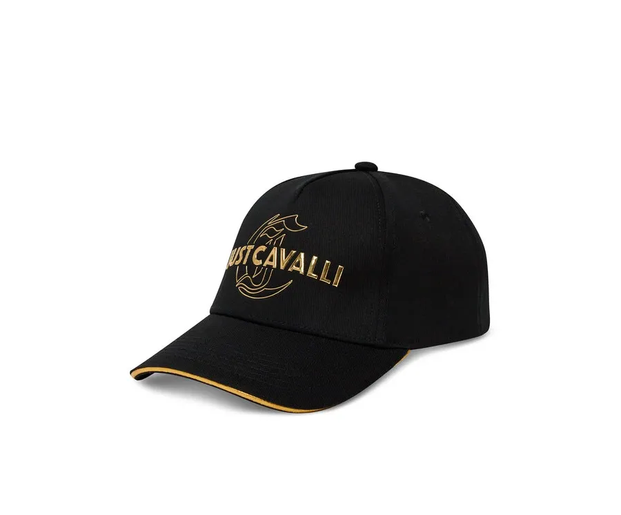 obrazek 1 Just Cavalli Czapka z daszkiem 78RAZK50 ZG318 Czarny