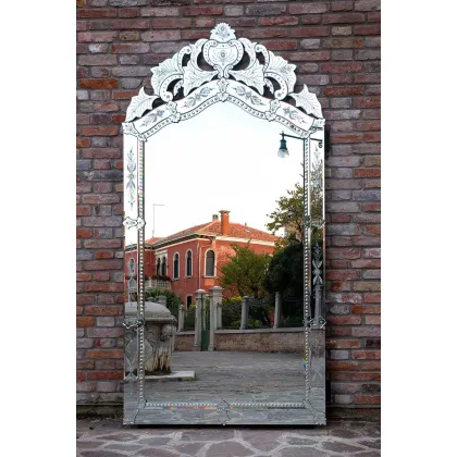 Zdjęcie Luksusowe weneckie lustro Murano w stylu francuskim