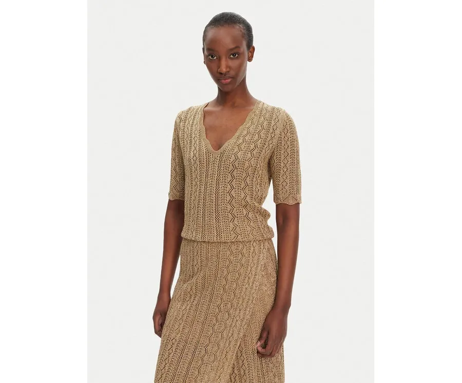 obrazek 1 TWINSET Sweter 251TT3194 Beżowy Slim Fit