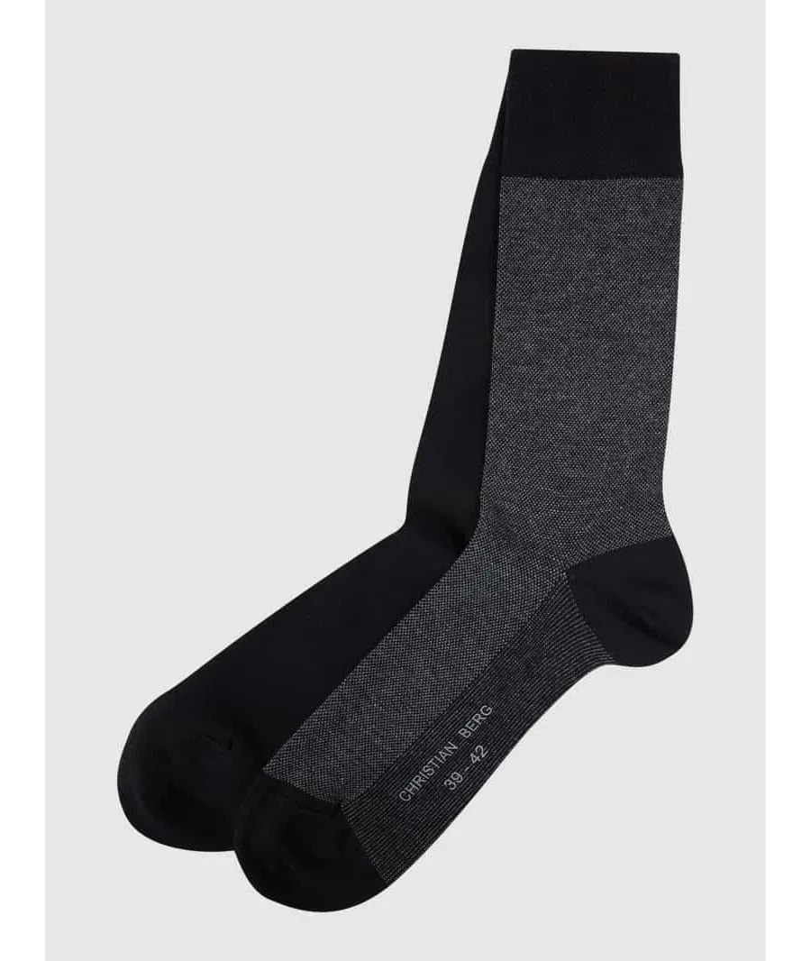 obrazek 1 Skarpety z detalem z logo w zestawie 2 szt.