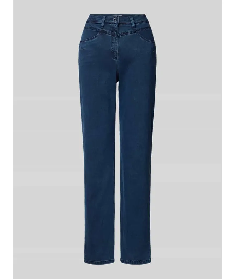 obrazek 1 Jeansy o kroju super slim fit z wpuszczanymi kieszeniami model ‘Laura Deco’