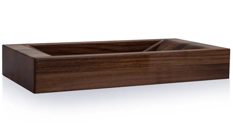 obrazek 2 Luksusowa umywalka 60 cm SIRIUS, orzech amerykański, lakier matowy, naturalny