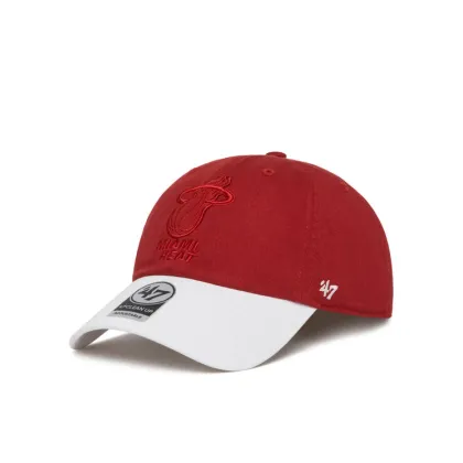 Zdjęcie 47 Brand Czapka z daszkiem NBA Miami Heat '47 x Tommy Hilfiger Courtside '47 Clean Up THCCU236GWL Czerwony