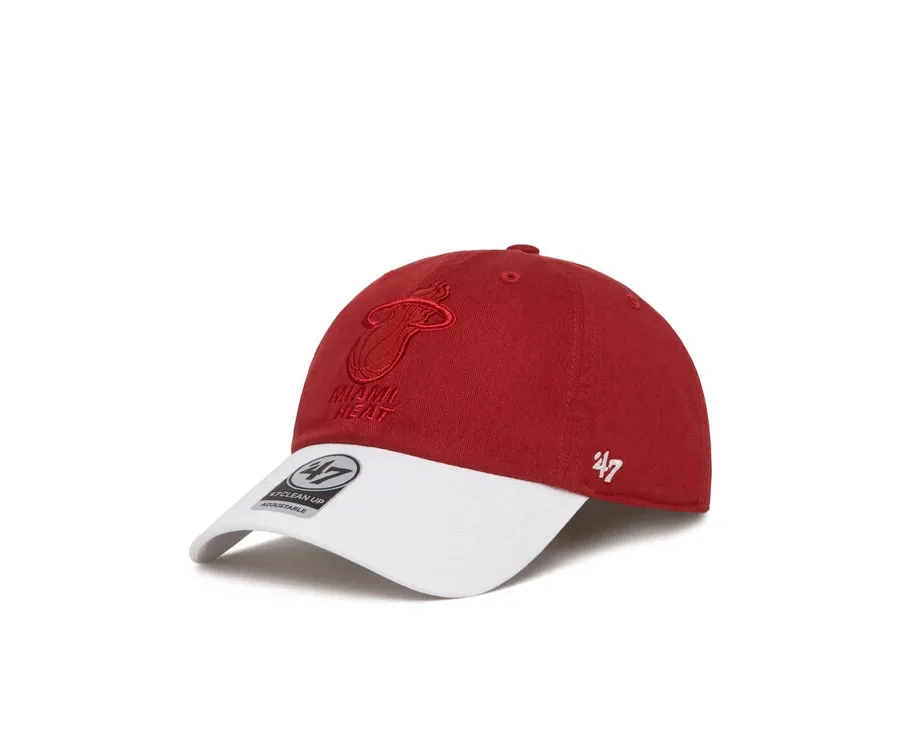 obrazek 1 47 Brand Czapka z daszkiem NBA Miami Heat '47 x Tommy Hilfiger Courtside '47 Clean Up THCCU236GWL Czerwony