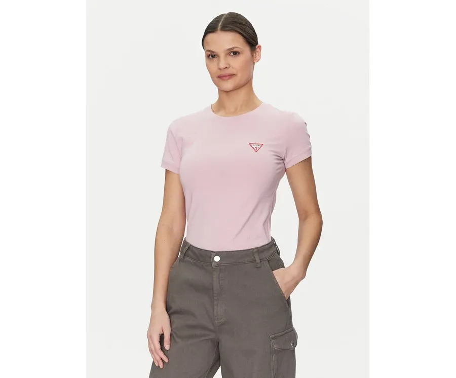 obrazek 1 Guess T-Shirt W2YI44 J1314 Różowy Slim Fit
