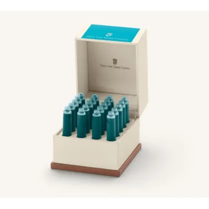 Picture Set of 20 pen cartridges - Turquoise