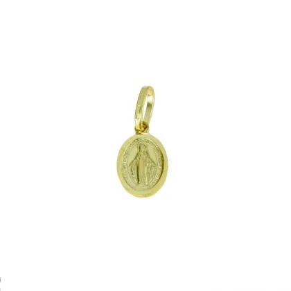 Zdjęcie Satynowa owalna cudowna madonna z polerowanym brzegiem o wymiarach 10x7mm.