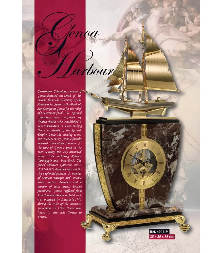 obrazek 2 Morski zegar ozdobny Genoa Harbour