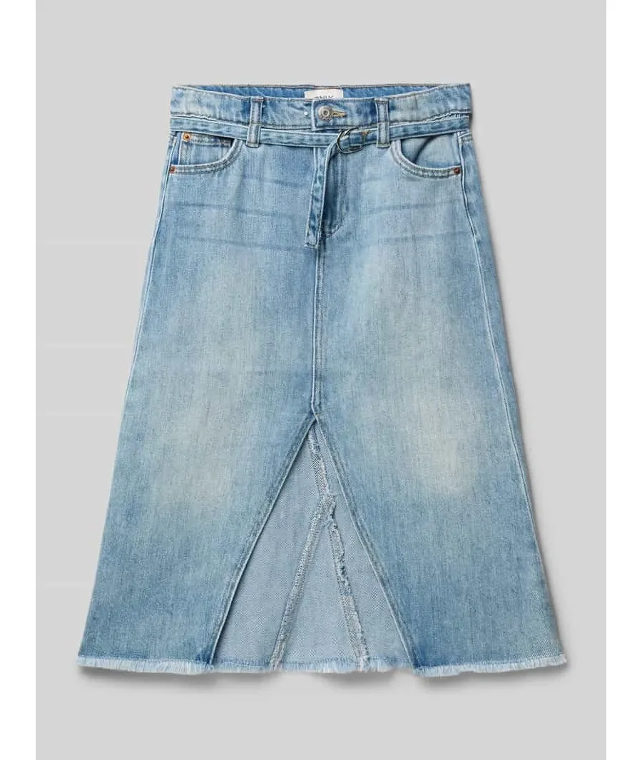 obrazek 1 Spódnica midi jeansowa z czystej bawełny model ‘CADY’