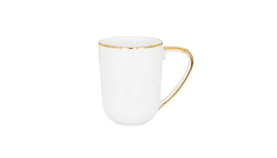 obrazek 1 Piękny porcelanowy kubek ze złotym zdobieniem