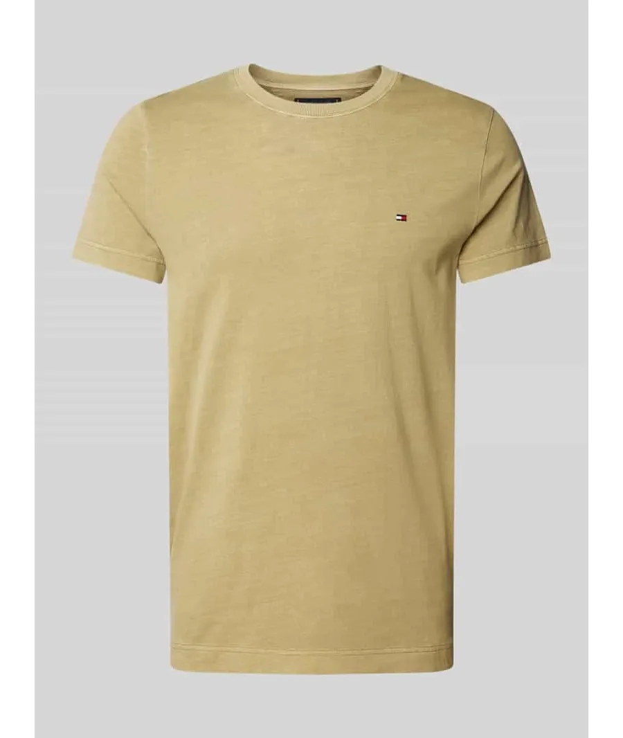 obrazek 1 T-shirt o kroju slim fit z wyhaftowanym logo model ‘GARMENT’