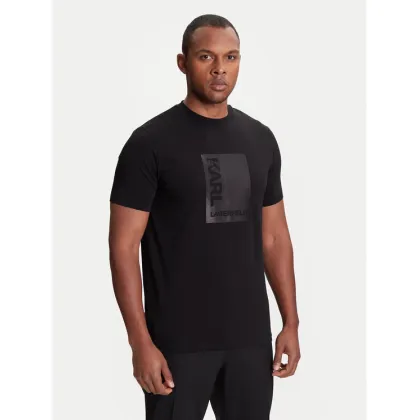 Zdjęcie KARL LAGERFELD T-Shirt 755038 553235 Czarny Regular Fit