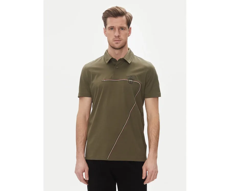 obrazek 1 Aeronautica Militare Polo 251PO1862J682 Khaki Regular Fit