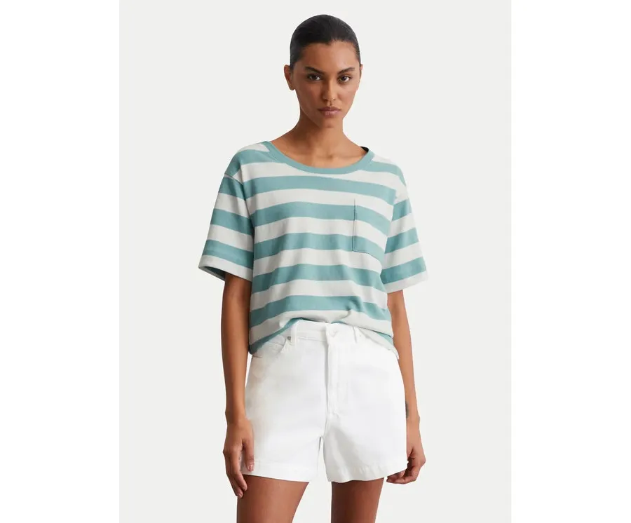 obrazek 1 Marc O'Polo T-Shirt 516 2321 51241 Zielony Loose Fit