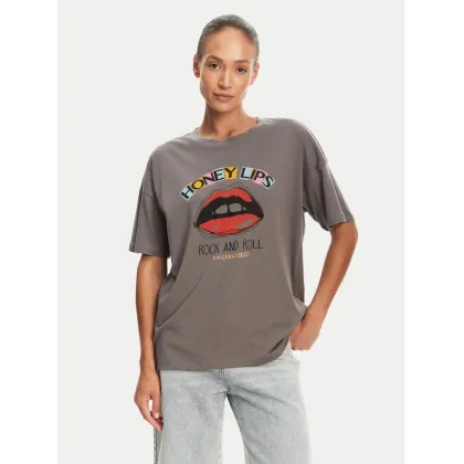 Zdjęcie Noisy May T-Shirt Ida 27034417 Szary Relaxed Fit