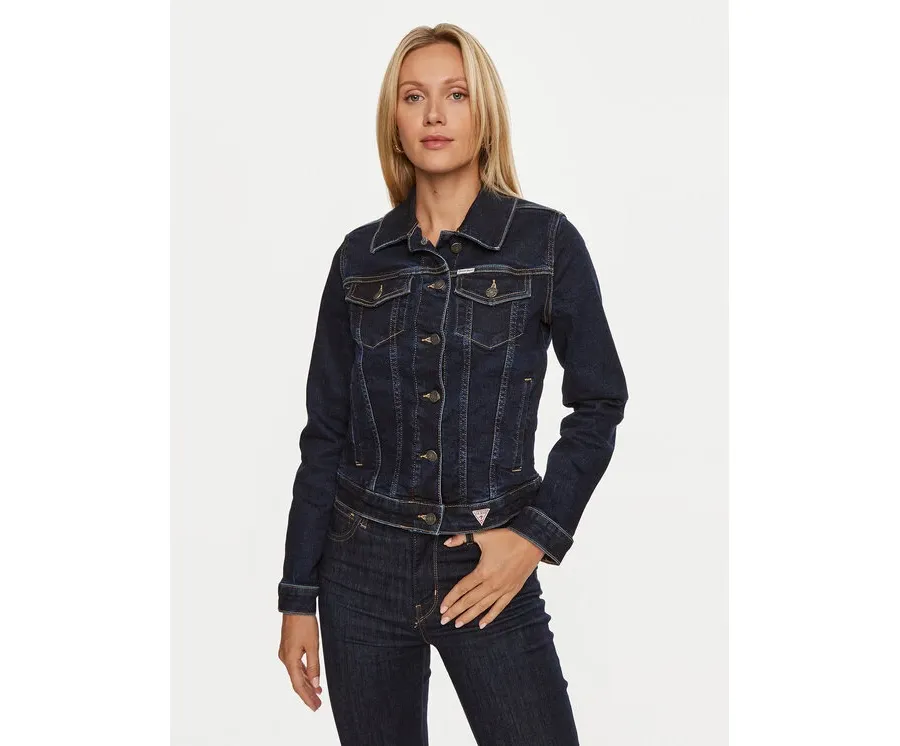 obrazek 1 Guess Jeans Kurtka jeansowa W4YN55 D5CB1 Granatowy Regular Fit