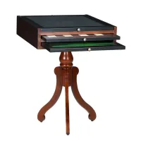 Zdjęcie Oryginalny stolik z planszą do gry w szachy lub karty