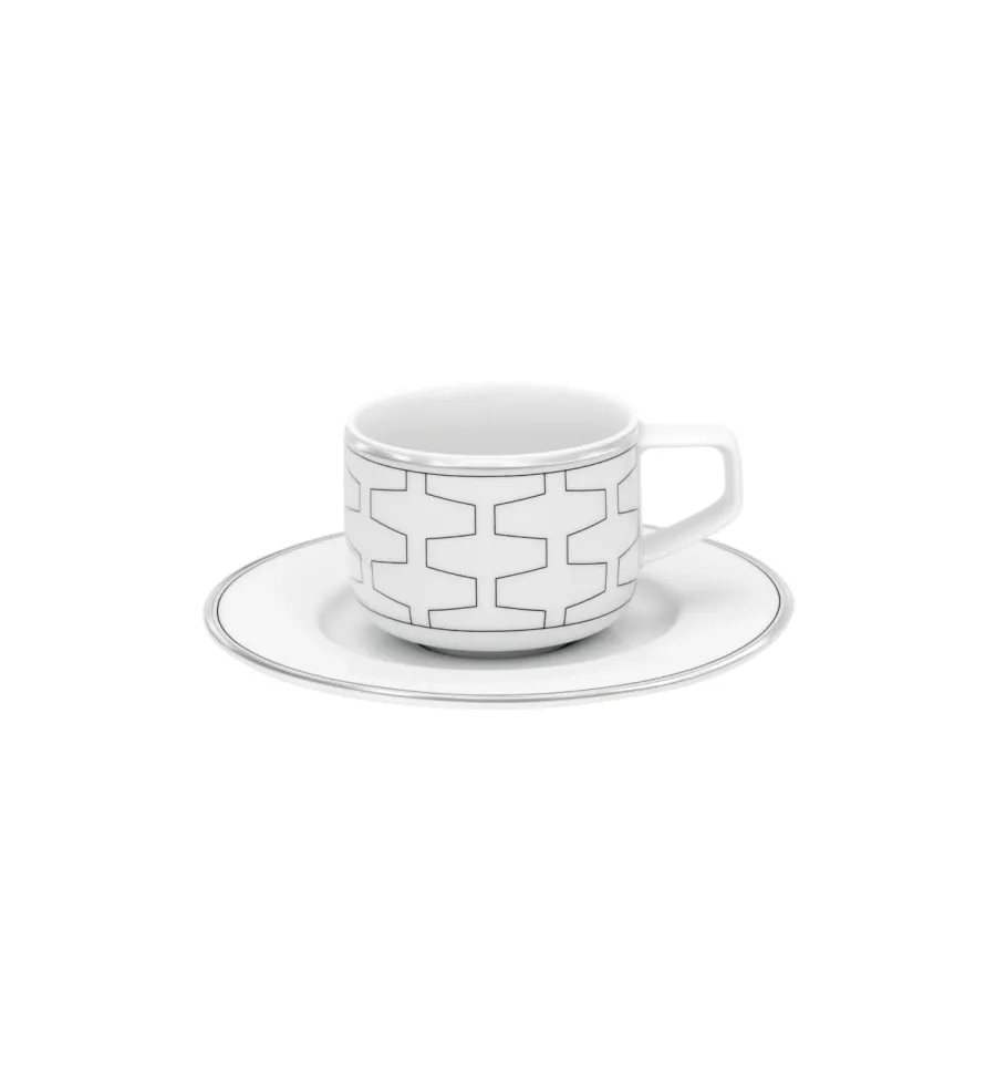 obrazek 1 Duży porcelanowy zestaw do kawy ze współczesnej kolekcji Trasso - Vista Alegre