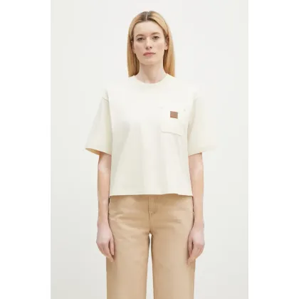 Zdjęcie Carhartt WIP t-shirt bawełniany Eldon damski kolor beżowy I034376.05XX