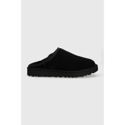 Zdjęcie UGG kapcie zamszowe M Classic Slip-On kolor czarny 1129290.BLK-BLK