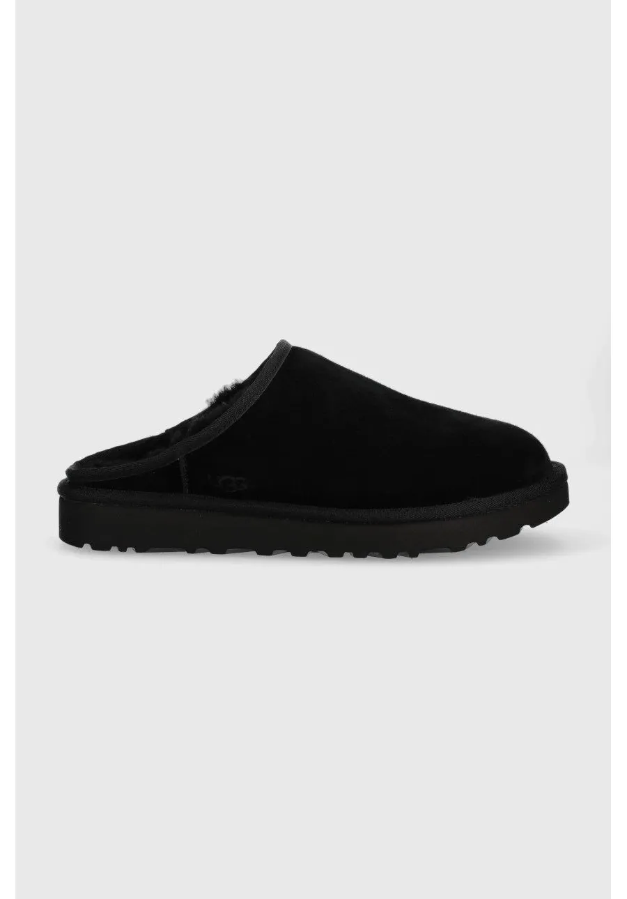 obrazek 1 UGG kapcie zamszowe M Classic Slip-On kolor czarny 1129290.BLK-BLK