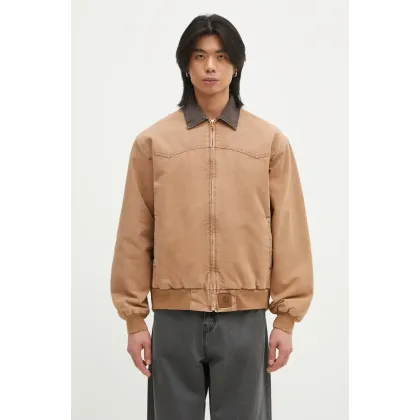 Zdjęcie Carhartt WIP kurtka bawełniana OG Santa Fe Jacket kolor brązowy przejściowa I034317.00S4O