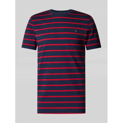 Zdjęcie T-shirt z prążkowanym okrągłym dekoltem