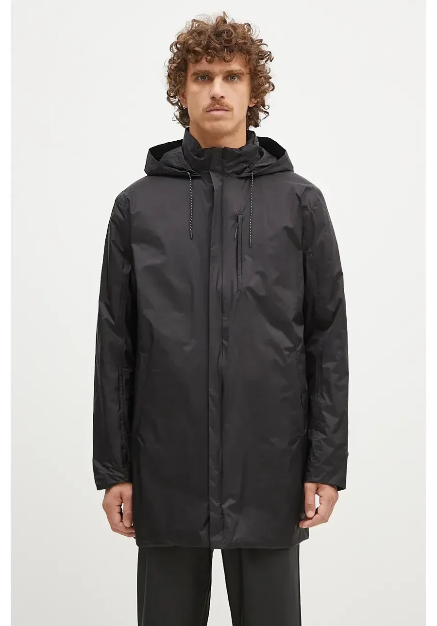 obrazek 1 Rains kurtka Padded Nylon Coat 15480 kolor czarny przejściowa oversize 15480.BLACK