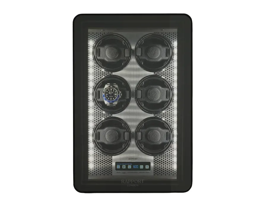 obrazek 3 Czarny rotomat na 6 zegarków