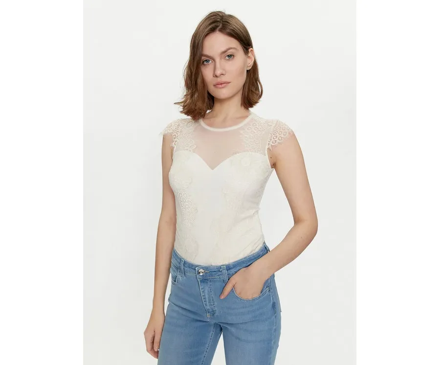 obrazek 1 Rinascimento Body CFC0117443003 Écru Slim Fit