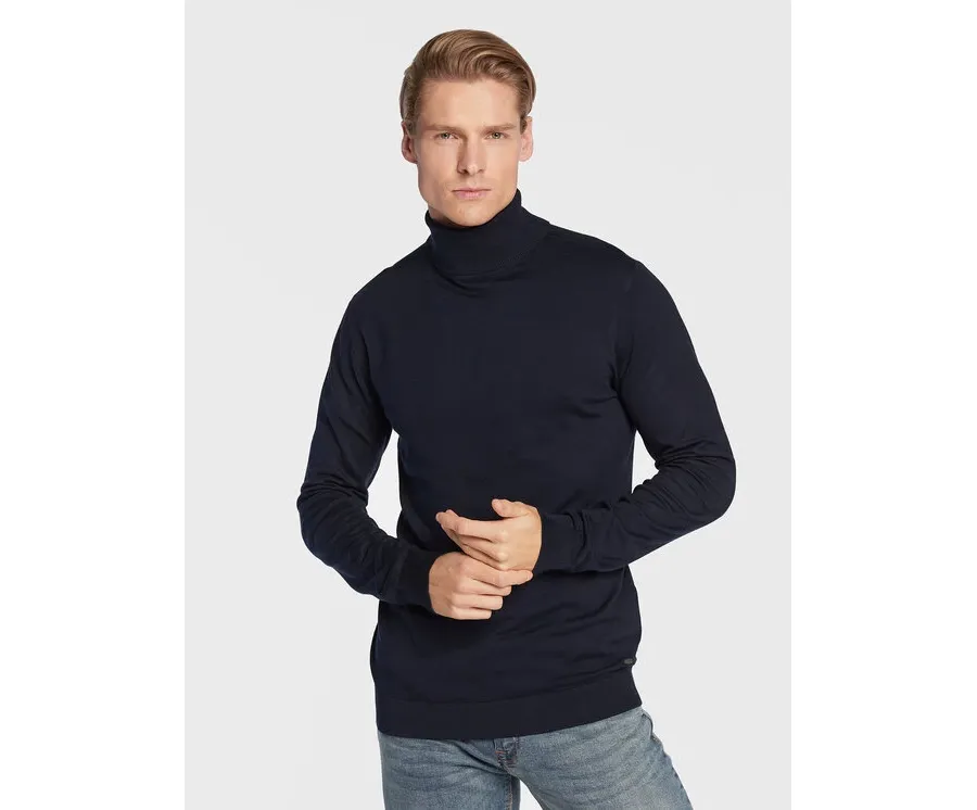 obrazek 1 Petrol Industries Golf Essential M-NOOS-KWC001 Granatowy Regular Fit