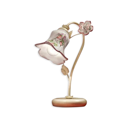 Zdjęcie Piękna klasyczna lampka na stolik Pisa w formie kwiatu