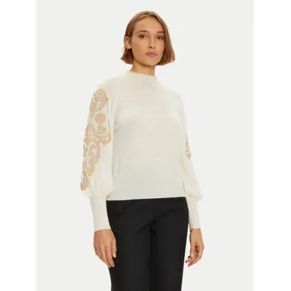 Zdjęcie Luisa Spagnoli Sweter Minucias 58569 Écru Regular Fit