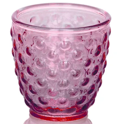Zdjęcie Zestaw 6 oryginalnych różowych szklanek do wody Bubbles – IVV