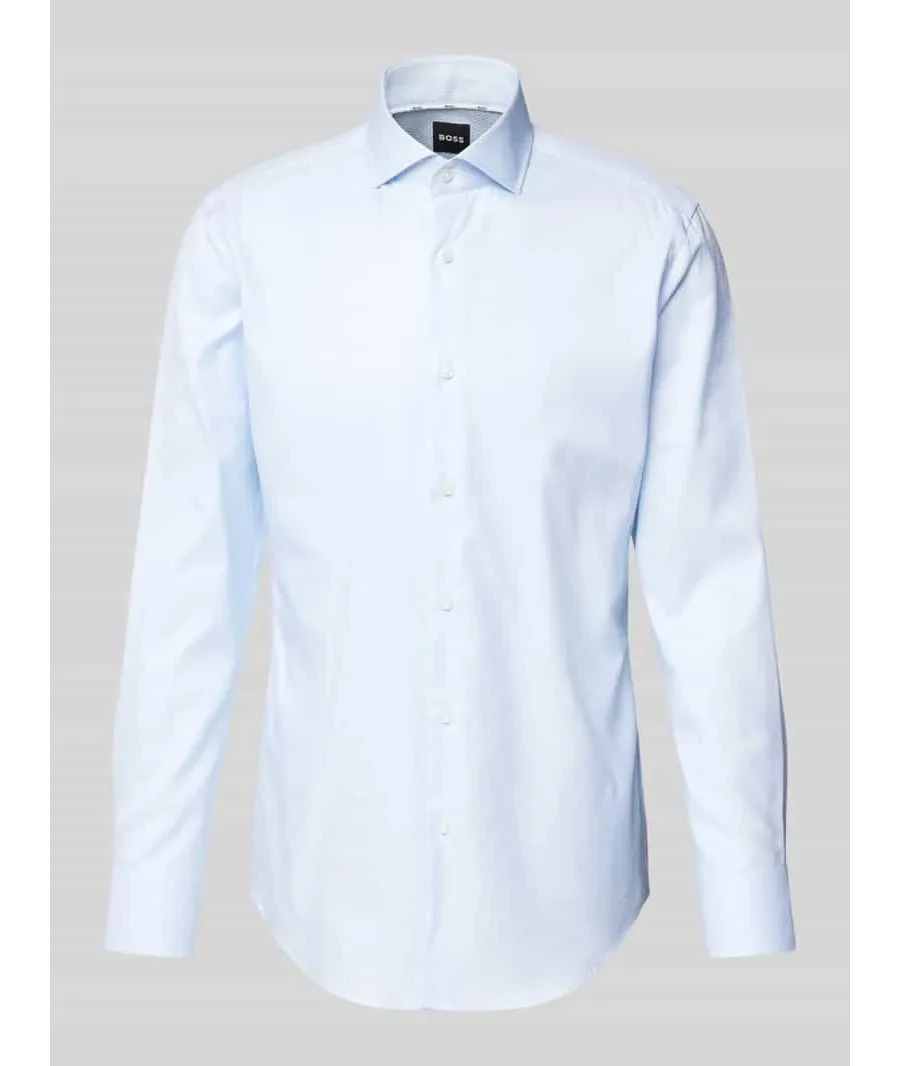 obrazek 1 Koszula biznesowa o kroju slim fit z kołnierzykiem typu cutaway model ‘Hank’