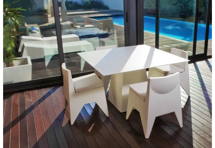 picture 3 Minimalist white lacquered chair - Gansk