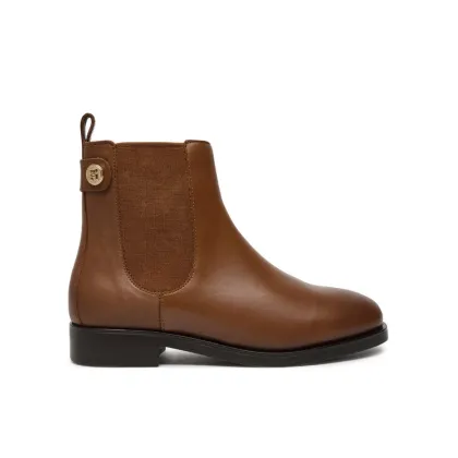 Zdjęcie Tommy Hilfiger Sztyblety Th Stud Leather Low Chelsea FW0FW08184 Brązowy