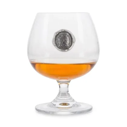 Zdjęcie Kieliszek do brandy z monogramem ze stylizowaną literą „X” – wyjątkowy prezent