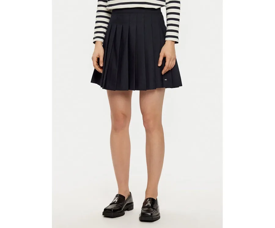 obrazek 1 Tommy Hilfiger Spódnica plisowana WW0WW43626 Granatowy Regular Fit