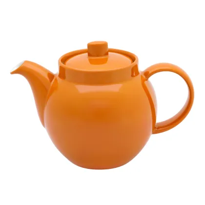 Picture Orange porcelain tea pot from a colorful unique collection - Vista Alegre