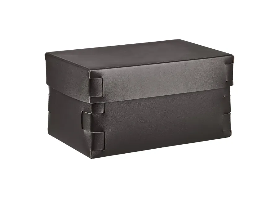 obrazek 1 Eleganckie pudełko Snob 25x15xH13,5 cm w kolorze czekoladowym