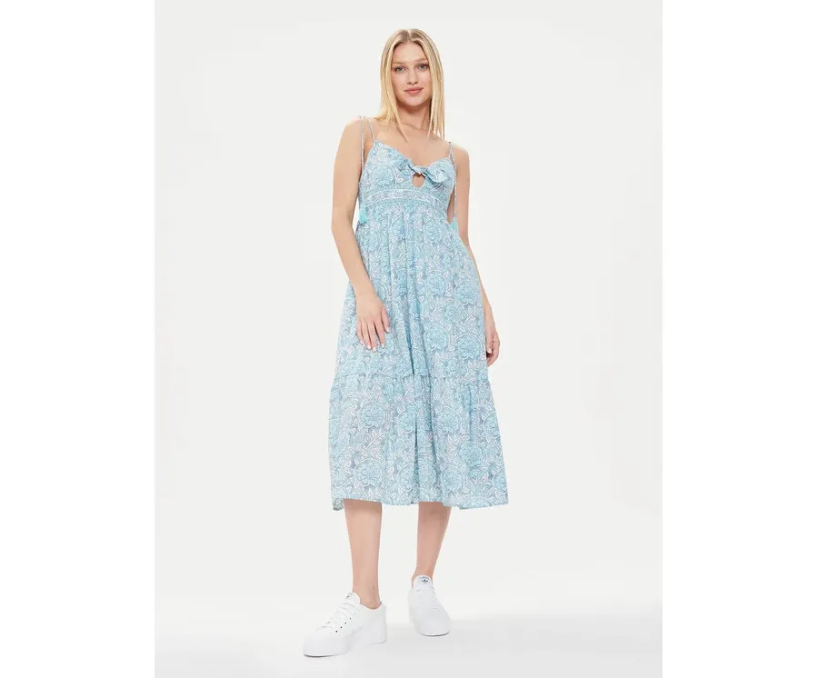 obrazek 1 Pepe Jeans Sukienka letnia Mallory Print PL953533 Niebieski Regular Fit