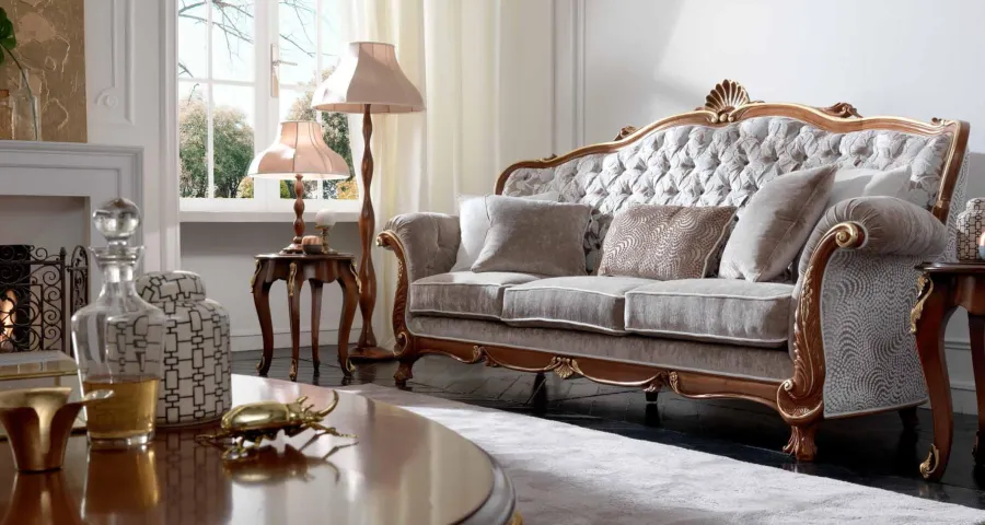 obrazek 2 Włoska sofa w stylu klasycznym do luksusowego salonu – Morello Gianpaolo
