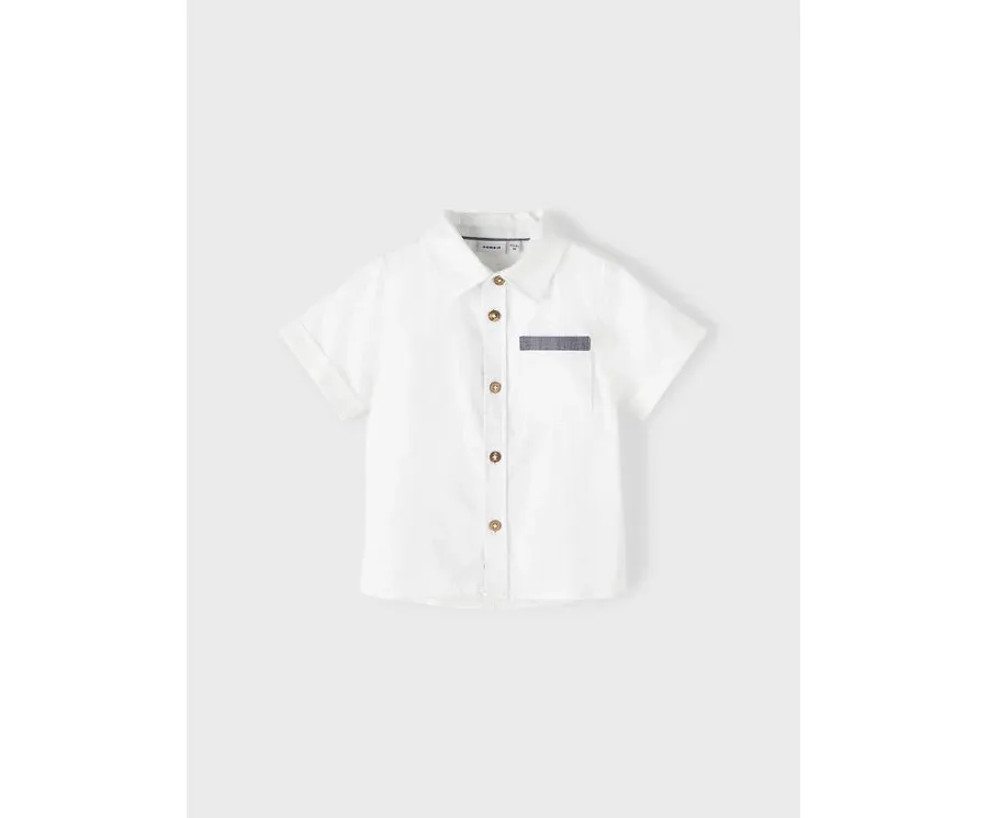 obrazek 1 NAME IT Koszula 13216662 Biały Regular Fit