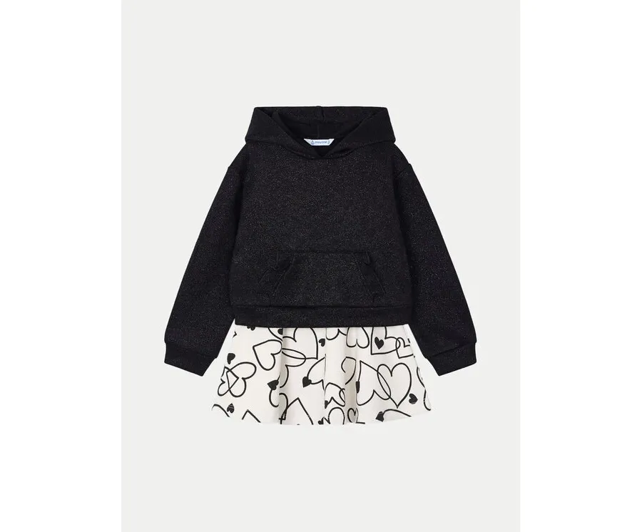 obrazek 1 Mayoral Komplet bluza i spódniczka 4936 Czarny Regular Fit