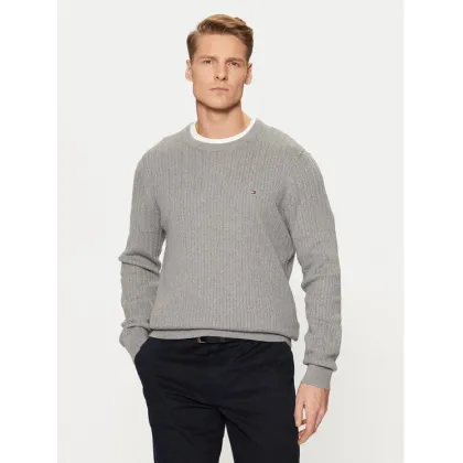 Zdjęcie Tommy Hilfiger Sweter MW0MW37400 Szary Slim Fit