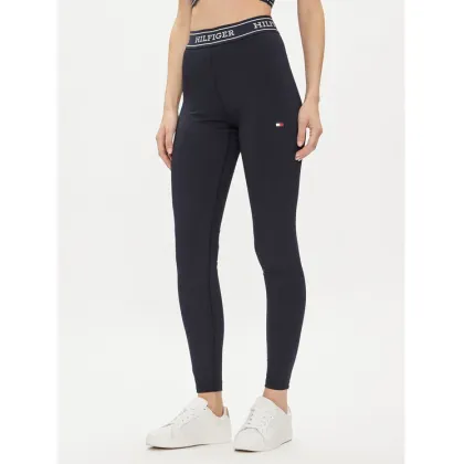Zdjęcie Tommy Hilfiger Legginsy Monotype WW0WW41512 Granatowy Slim Fit