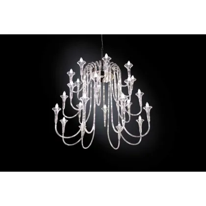 Zdjęcie Duży ekskluzywny żyrandol włoskiej marki VG