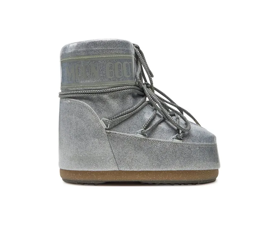 obrazek 1 Moon Boot Śniegowce Icon Low Glitter 80D1409440 Srebrny