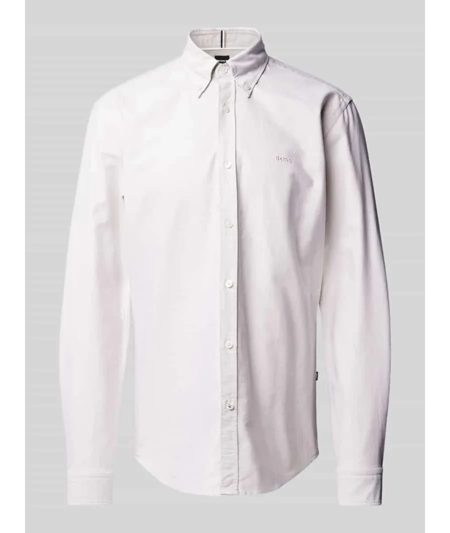 obrazek 1 Koszula biznesowa o kroju regular fit z kołnierzykiem typu button down model ‘Roan’
